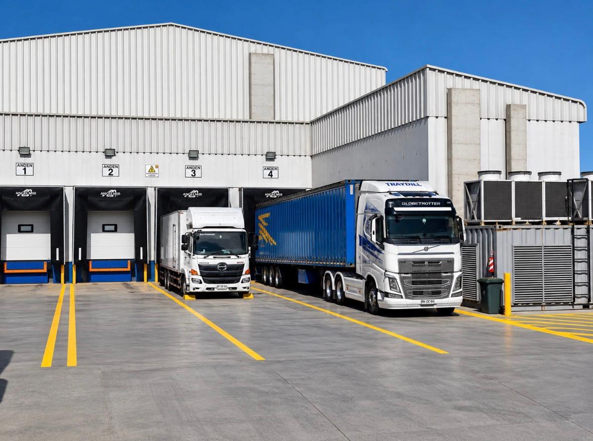 Operación de cross-docking y transferencia de productos entre vehículos